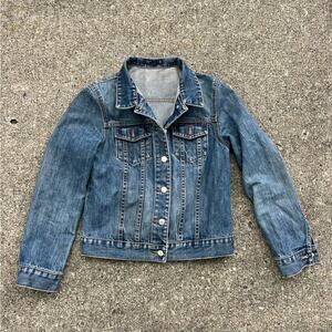 J.Crew Blue denim Jean jacket Bomber cotton SMALL
